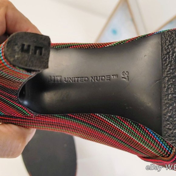 UN UNITED NUDE™ FOLD HI Women's Booties in Berry Mix Size US 6.5/ EUR 37/ UK 4 - Picture 10 of 11